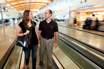 People on concourse in airport