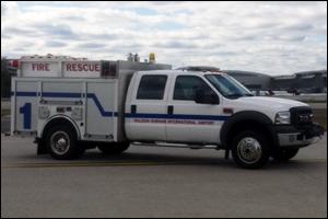 CFR-1 CFR-1 is a 2005 Ford F-550 mini pumper with a Four Guys rescue body. CFR-1 holds 300 gallons of water and 15 gallons of foam. CFR-1 responds to many incidents at RDU. It is the first to respond to any medical call, vehicle accident or other emergency call.