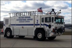 CFR-2 CFR-2 is a 2000 Oshkosh T1500 Crash Truck. CFR-2 holds 1500 gallons of water, 210 gallons of foam, and 450 pounds of dry chemical. Fire engineers can use a combination of these extinguishing agents through the truck’s roof turret and bumper turret which are controlled from within the truck.
