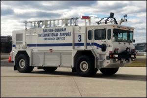 CFR-3 CFR-3 is a 2000 Oshkosh T1500 Crash Truck. CFR-3 holds 1500 gallons of water, 210 gallons of foam, and 450 pounds of dry chemical. Fire engineers can use a combination of these extinguishing agents through the truck’s roof turret and bumper turret which are controlled from within the truck.