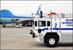 CFR-2 in front of Air Force One.