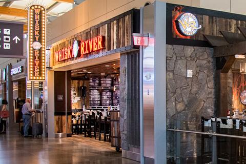 Storefront for Whisky River in Terminal 2